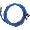 JUEGO DE MANGUERAS CON ACOPLAMIENTO PULSADOR 6.3X2.35MM 20M AZUL