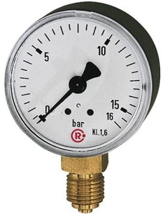 MANOMETRO VERTICAL 63MM 0/10BAR G1/4 PULGADAS