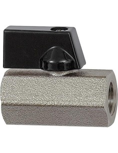 LLAVE ESFERICA VALVE LINE MINI LATON G1/2 PULGADAS IG/IG MANILLA MARIPOSA DN 10