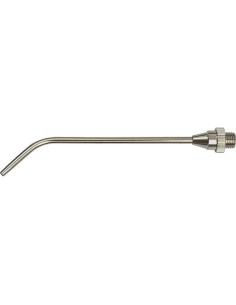 TOBERA DE PROLONGACION PISTOLA NEUMATICA LATON CURVADA M12X1.25 250MM