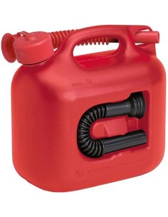 BIDON DE COMBUSTIBLE PLASTICO PREMIUM CONTENIDO NOMINAL 5L ROJO