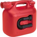 BIDON DE COMBUSTIBLE PLASTICO PREMIUM CONTENIDO NOMINAL 5L ROJO
