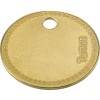 MARCA HERRAMIENTA LATON DIAMETRO 27MM METAL AGUJEREADO CON BORDE PERLADO