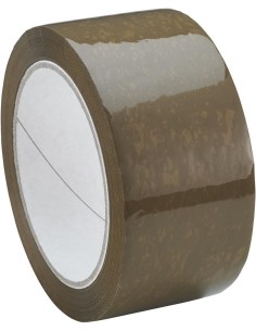 CINTA EMBALAJE F290 POLIPROPILENO CON PEGAMENTO NATURAL CAUCHO 50MMX66M MARRON