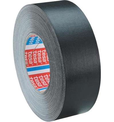 CINTA ADHESIVA TELA 4651-04 PLASTIFICADA 19MMX50M NEGRO