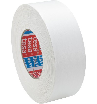 CINTA ADHESIVA TELA 4651-08 PLASTIFICADA 19MMX50M BLANCO