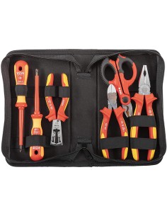 JUEGO DE ALICATES VDE P/ELECTRICISTA PROFESIONAL 6-PIEZAS 87860020
