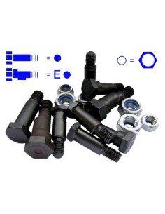 TORNILLOS PARA EL CABEZAL DE CUCHILLAS - SET UNIVERSAL 14-PIEZAS 87980100