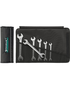 JUEGO DE 6 LLAVES DE 2 BOCAS FIJAS (EN RESISTENTE BOLSA TEXTIL ENROLLABLE) 10/6