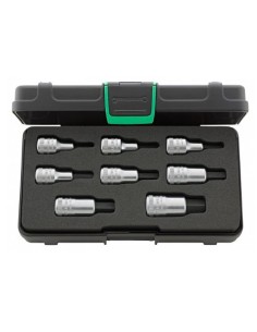JUEGO DE VASOS 1/2" (EN CAJA DE PLASTICO RESISTENTE) 54/8