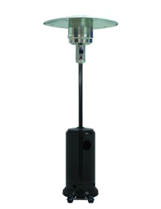 ESTUFA EXTERIOR PROPANO/BUTANO TIPO SETA CON REGULADOR 5-13 KW NEGRA MWSHH-A