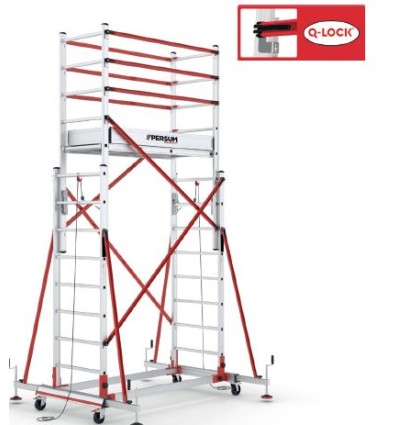 ANDAMIO TELETOWER 2X8 ALTURA PLATAFORMA 1,35 - 2,75