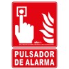 SEÑAL PULSADOR DE ALARMA PVC CLASE B