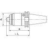 PORTABROCAS CORTO CNC DIN69871 REFRIGERACIONERACION INTERNAERIOR 1-16 MM SK40