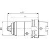 PORTABROCAS CORTO CNC DIN69893 REFRIGERACIONERACION INTERNAERIOR 1-16 MM HSK 63