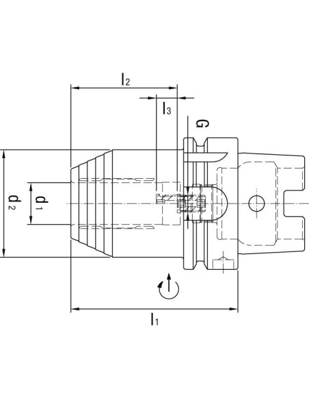 MANDRIL SUJECION POR EXPANSION HIDRAULICA DIN69893A HSK-A63 20X80 MM