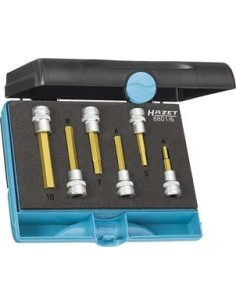 JUEGO PUNTAS DESTORNILLADOR 3/8 PULGADAS HEMBRA HEXAGONAL 4-10X MM 6 PIEZAS