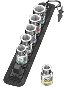 JUEGO VASO LLAVE DE VASO 1/2 PULGADAS CON FUNCION SUJECIONECION 6 PIEZAS