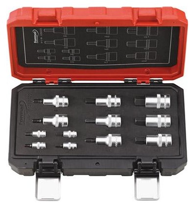 JUEGO PUNTAS DESTORNILLADOR 1/4 PULGADAS Y 1/2 PULGADAS HEMBRA HEXAGONAL