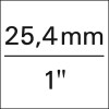 JUEGO LLAVES DE VASO 1. PULGADAS 16 UNIDADES