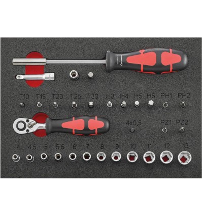 MODULO HERRAMIENTA 2-9 LLAVE DE VASO 1/4 PULGADAS