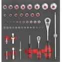 MODULO HERRAMIENTA 2-3 LLAVE DE VASO 1/4 PULGADAS Y 1/2 PULGADAS