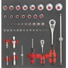 MODULO HERRAMIENTA 2-3 LLAVE DE VASO 1/4 PULGADAS Y 1/2 PULGADAS