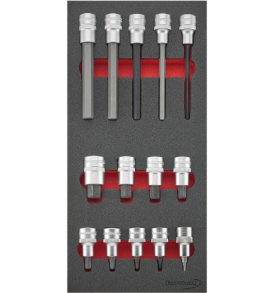 MODULO HERRAMIENTA 1-3 INSERTOS LLAVES DE VASO 1/2 PULGADAS HEMBRA HEXAGONAL