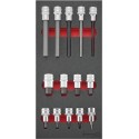 MODULO HERRAMIENTA 1-3 INSERTOS LLAVES DE VASO 1/2 PULGADAS HEMBRA HEXAGONAL