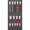 MODULO HERRAMIENTA 1-3 INSERTOS LLAVES DE VASO 1/2 PULGADAS HEMBRA HEXAGONAL