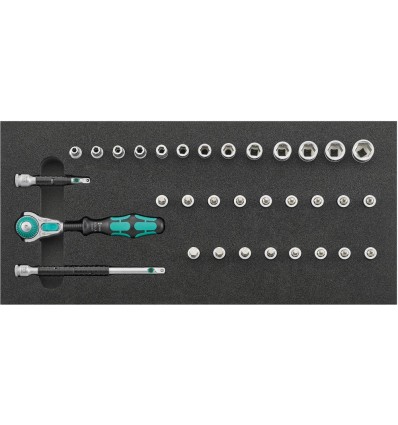 MODULO HERRAMIENTA 1-3 LLAVE DE VASO 1/4 PULGADAS ZYKLOP Y CON FORMA DE PARADA