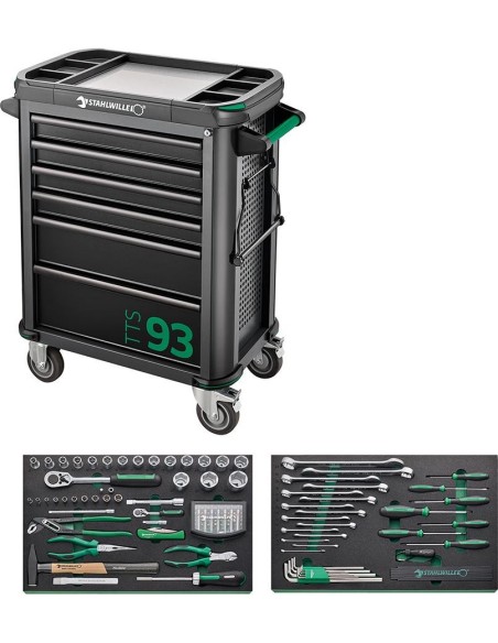 CARRO DE TALLER EQUIPADO 93-130 130 PIEZAS.