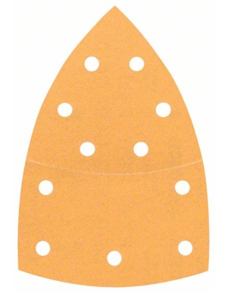 Lija forma delta 102x62/93 mm 11 orificios 10 ud mod C470