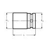 Adaptador para puntas 10 mm