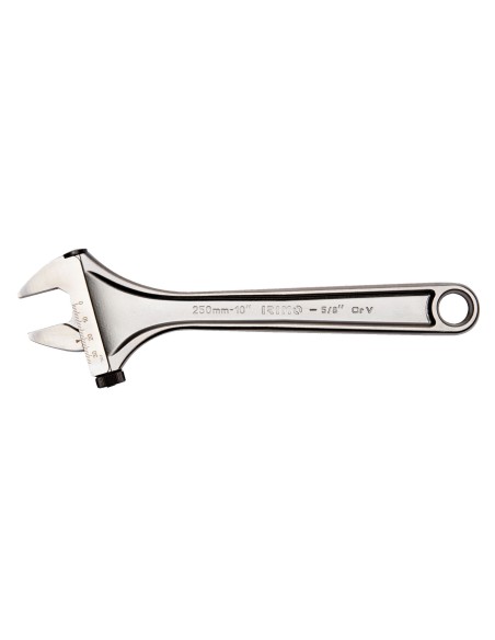 Llave ajustable moleta lateral cromada mod 0010