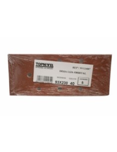Papel de lija para orbital 93x230 mm perforada5 ud