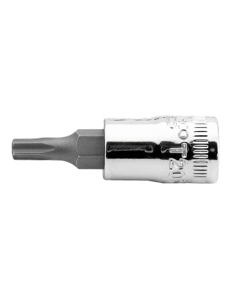 Llave de vaso cuadradillo 1/4" punta Torx inviolable mod 6709