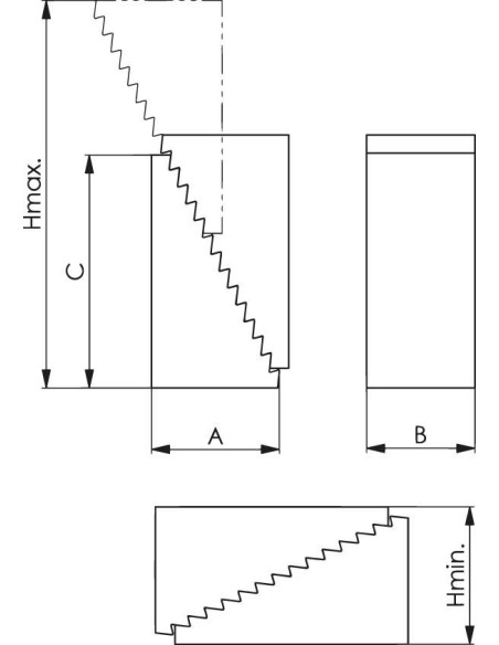 Bloque escalonado tamaño 1