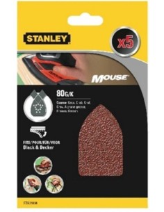Hoja de lija mouse perforada 5 piezas