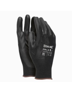 Guante poliéster / Poliuretano negro 07284