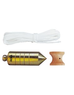 Plomada de acero zincada con nuez diábolo