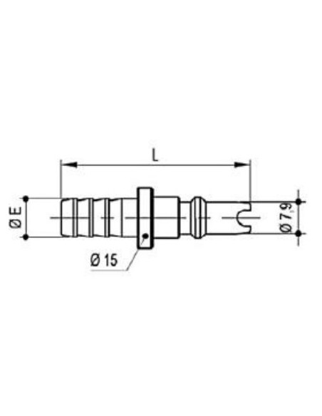 Racor acoplamiento para aire ACD-25