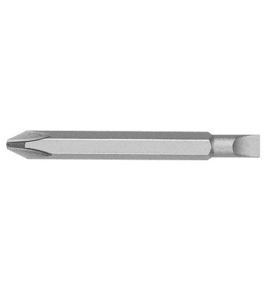 Punta reversible Plana / Phillips guía 1/4"