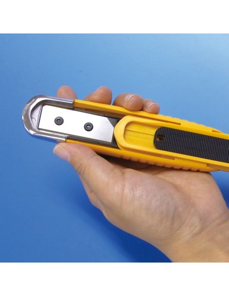 Cúter seguridad mango Comfort Grip retracción cuchilla automática SK-8 OLFA