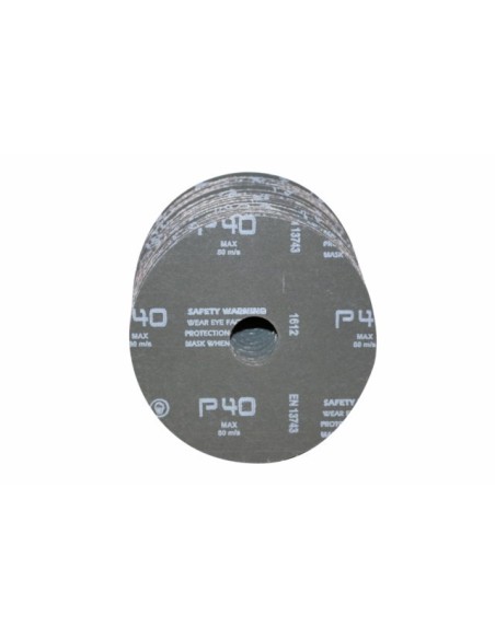 Disco de lija soporte fibra 115 mm corindón