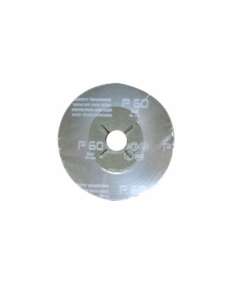 Disco de lija soporte fibra 115 mm corindón