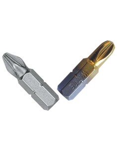 Punta 1/4" 25 mm estrella POZIDRIV 10 ud