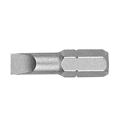 Punta 1/4" 25 mm boca plana 10 ud