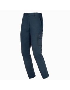 Pantalón algodón elástico azul EASY STRETCH