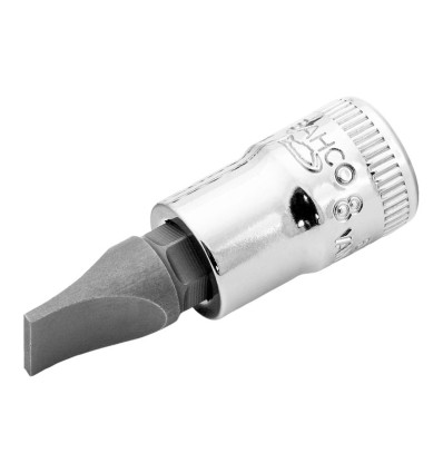 Llave de vaso cuadradillo 1/4" punta plana mod 6709F